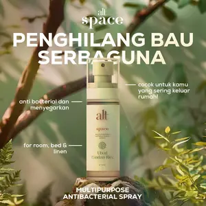 Linen Spray Space by Alt UBUD – Multipurpose Anti Bacterial | Semprotan Wewangian Premium untuk Kain & Sprei | Scented Linen & Room Mist