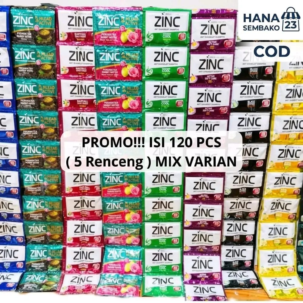 Promo Paket Shampo Zinc all varian (5,4,3 renceng) shampoo zink