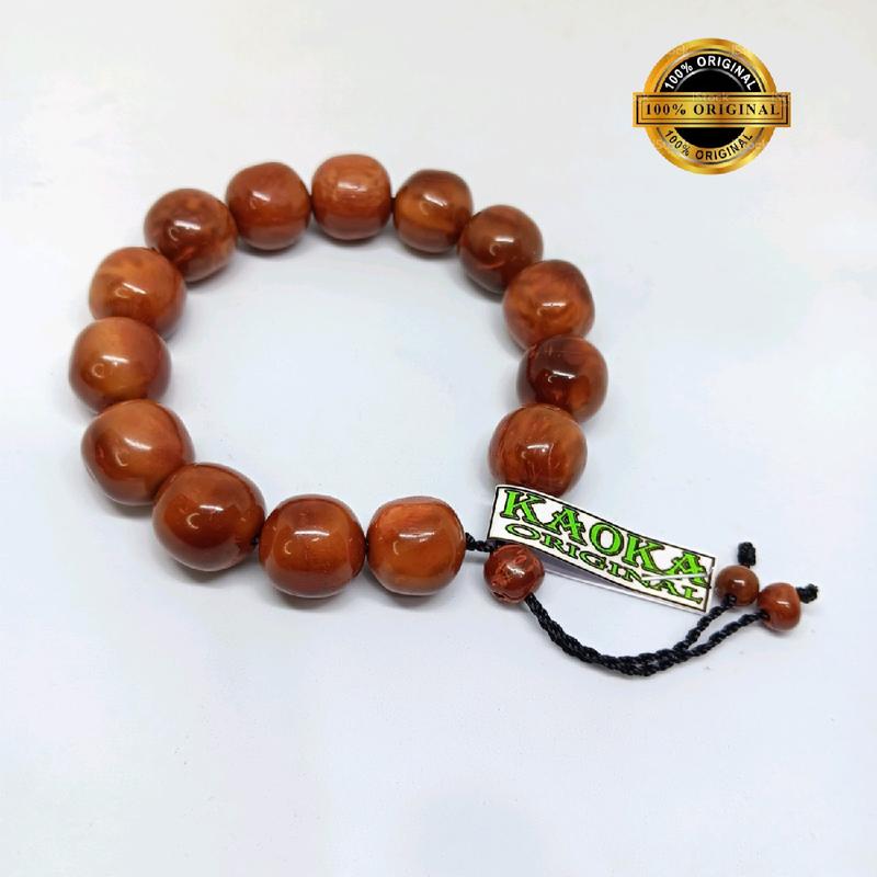 Gelang  Kayu Kokka Asli Model Bulat 12mm untuk Dewasa - Bracelets Aksesoris Elegan wapak gelang kaokah tangan 4