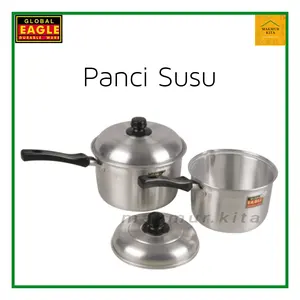 Panci Susu Mie Tutup 16 18 cm Aluminium Global Eagle / Panci Susu Tutup Jawa Maspion / Panci Mie Rebus / Panci Masak Air / Panci Sop