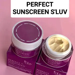 Perfect Sunscreen SLuv S'Luv Mencerahkan Wajah Perawatan Bruntusan