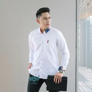 Lowkey Kemeja Pria Dewasa PJ 37 Putih | Kemeja Pria Pendek Kemeja Koko Putih Pria Premium Ori Kemeja Pria Slimfit Kemeja Cowok Pria Dewasa Kemeja Putih Pria Style Kemeja Pria Formal
