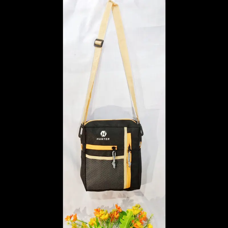 DAPAT 2 TAS WAISTBAG DAN SLINGBAG Pinggang Hitam Pria With Lock Tak Ada 6