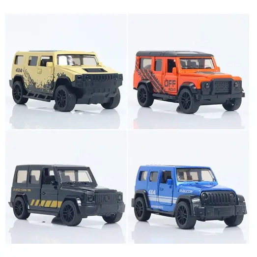 MAINAN Diecast 1:43 Mobil JEEP OFF ROAD 4x4 RUBICON G-800 BMW RANGE ROVER SUV Series Mainan Anak Miniatur Mobil 6
