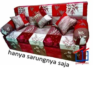 SARUNG SOFA BED/COVER SOFA BED (200X200X20)(200X180X20)(200X160X20)(200X140X20) sarung seprai berresleting