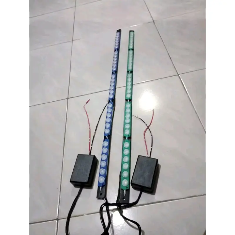 Lampu Light Bar/Atap 5 Channel 80cm - LED 6 Mata Warna Putih, Hijau, Biru, Kuning, Merah, Pink, Ungu, Blue Ice - Kotak Car hpl 5