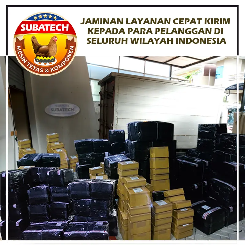SUBATECH Mesin Tetas Telur Full Otomatis Kap. 50 Rak Roller Penetas Ayam Bebek Burung 5