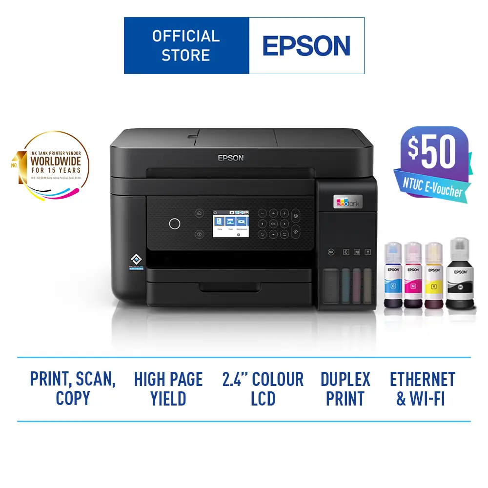 Epson EcoTank L6270 A4 Wi-Fi Duplex All-in-One Ink Tank Printer with ADF