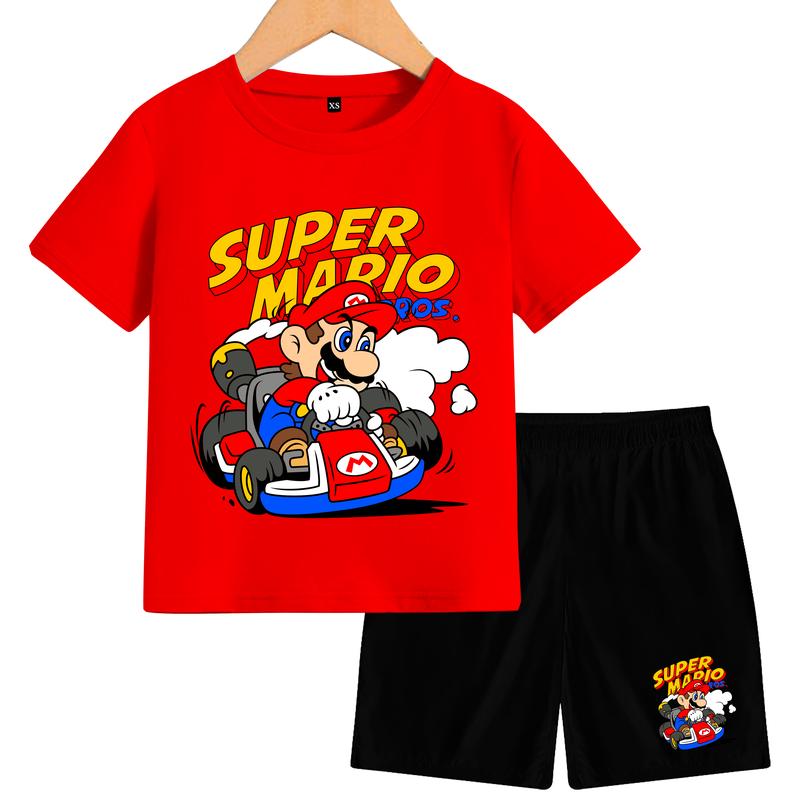 Setelan mario Anak-Anak Lengan Pendek Terbaru Fashion 2