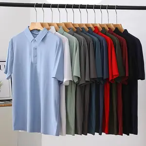 ORY FASHION Kaos Polo Pria Baju Olahraga Pendek Seamless Tanpa Jahitan Nilon Spandex Olahraga Mewah Quickdry Nyaman Unisex Bahan Premium Breatable Movement Bebas Gerak 1101