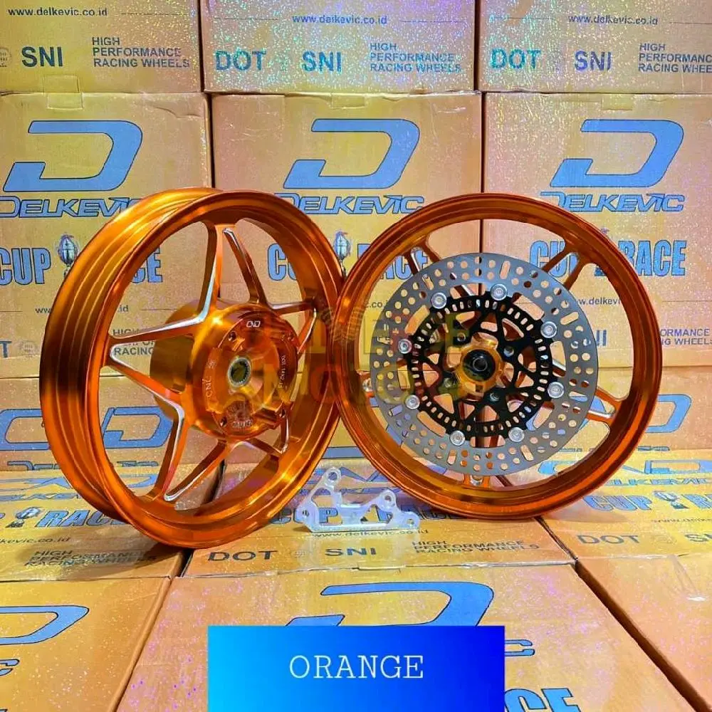 VELG DELKEVIC PCX 150 CBS PCX 150 ABS PCX 160 CBS ABS PAKET PIRINGAN BREKET MODEL