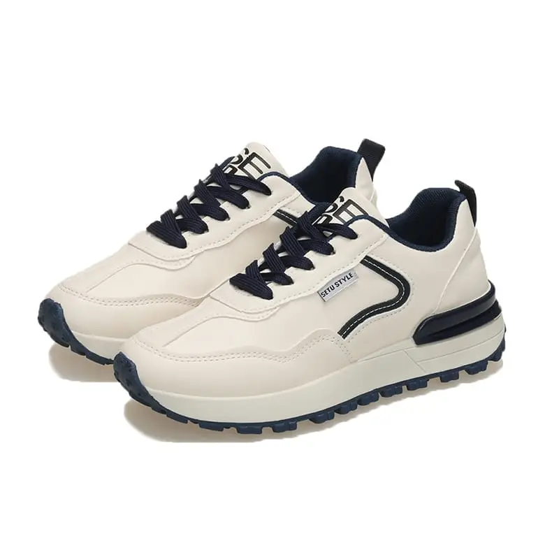 SETU Sepatu Wanita Hailey Sneakers Kasual Kerja Kuliah Putih Shoes Sol Karet Gray 37