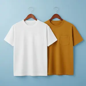 Kaos Pocket Saku Pria Semi Katun Premium 24s - 50 Ribu Dapatkan 2 Pilihan Warna