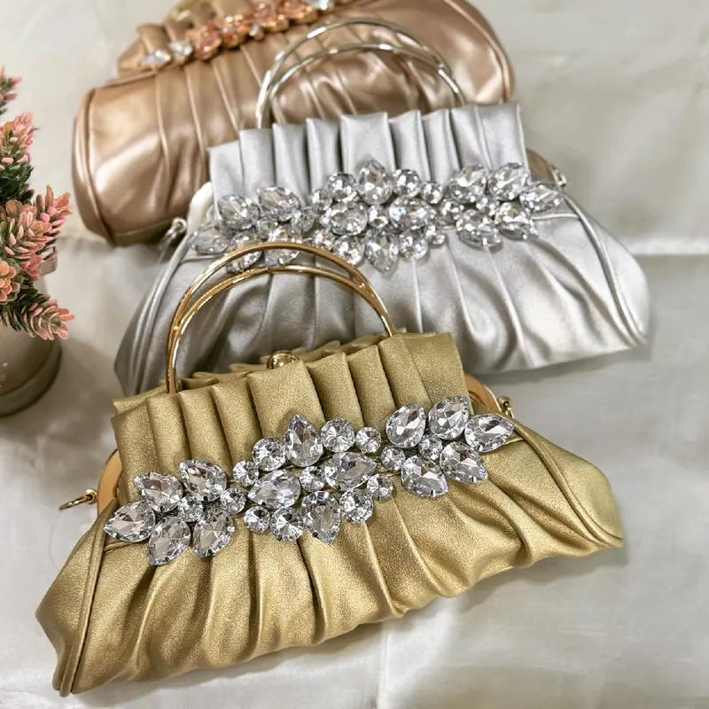 Tas Pesta AMINDA Embellished Crystal Clutch Bag Wanita 1