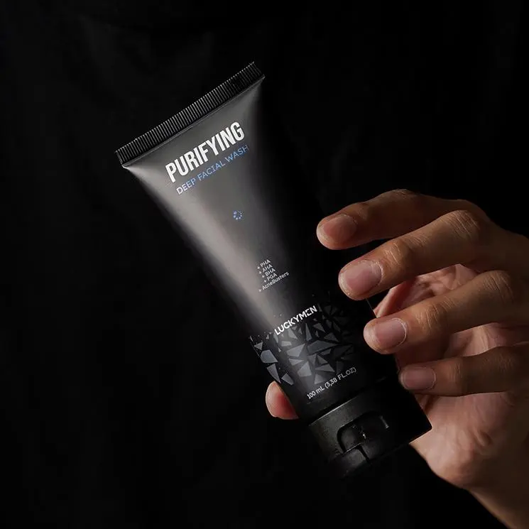 LUCKYMEN Purifying Facial Wash - Ampuh Bersihkan Kotoran, Kurangi Minyak Berlebih dan Cegah Jerawat 5