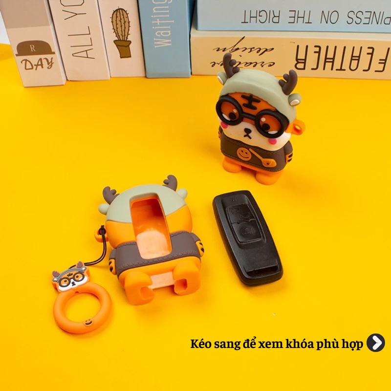 Bọc Bảo Vệ Chìa Khóa Smartkey Hình Hổ Dễ Thương Cho Xe Honda Vision Lead Ablade SH Vario Winner 2024 Móc Khoá Nội Thất win v1 Chất Liệu Cao Su Tổng Hợp Sang Trọng & Bền Đẹp
