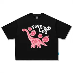 Popsicles Oversized boxy fit Tshirt Dinosaurs - kaos boxy Combed Panjang