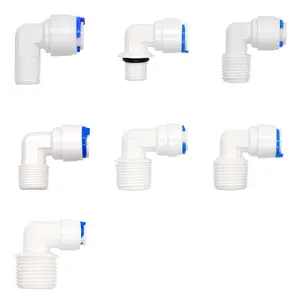 PRODUK TERBARU! YQBS RO Aquarium Accessories Quick Connector 1/8 1/4 3/8 1/2 3/4BSP Male Thread Adapter Elbow Combination Tube