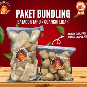 Batagor tahu 25 pcs dan cuanki lidah 25 pcs Cemilan Makanan Snack Food Camilan