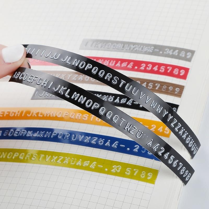 Product Introduction of Label Maker Cidy Manual with FREE 2 TAPES (9mm x 3m) Manual Typewriter Tape Embossing Label Maker Factory direct sales 40
