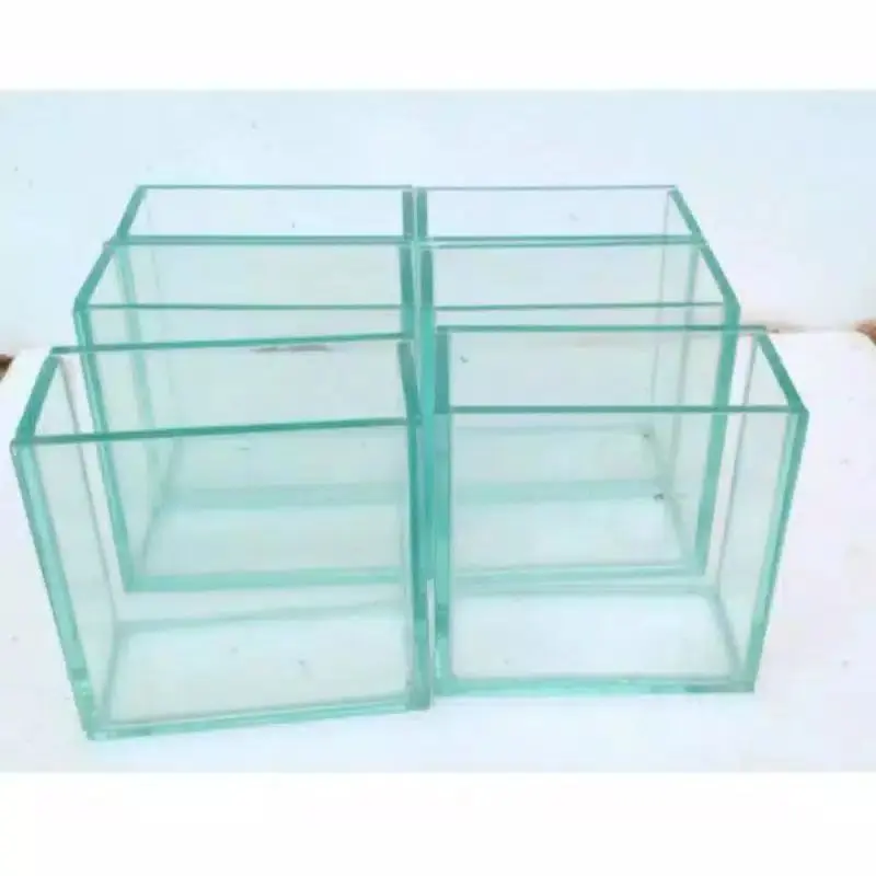 soliter selfie polos untuk ikan cupang/ guppy akuarium kaca mini uk:12x6x12 /1pcs