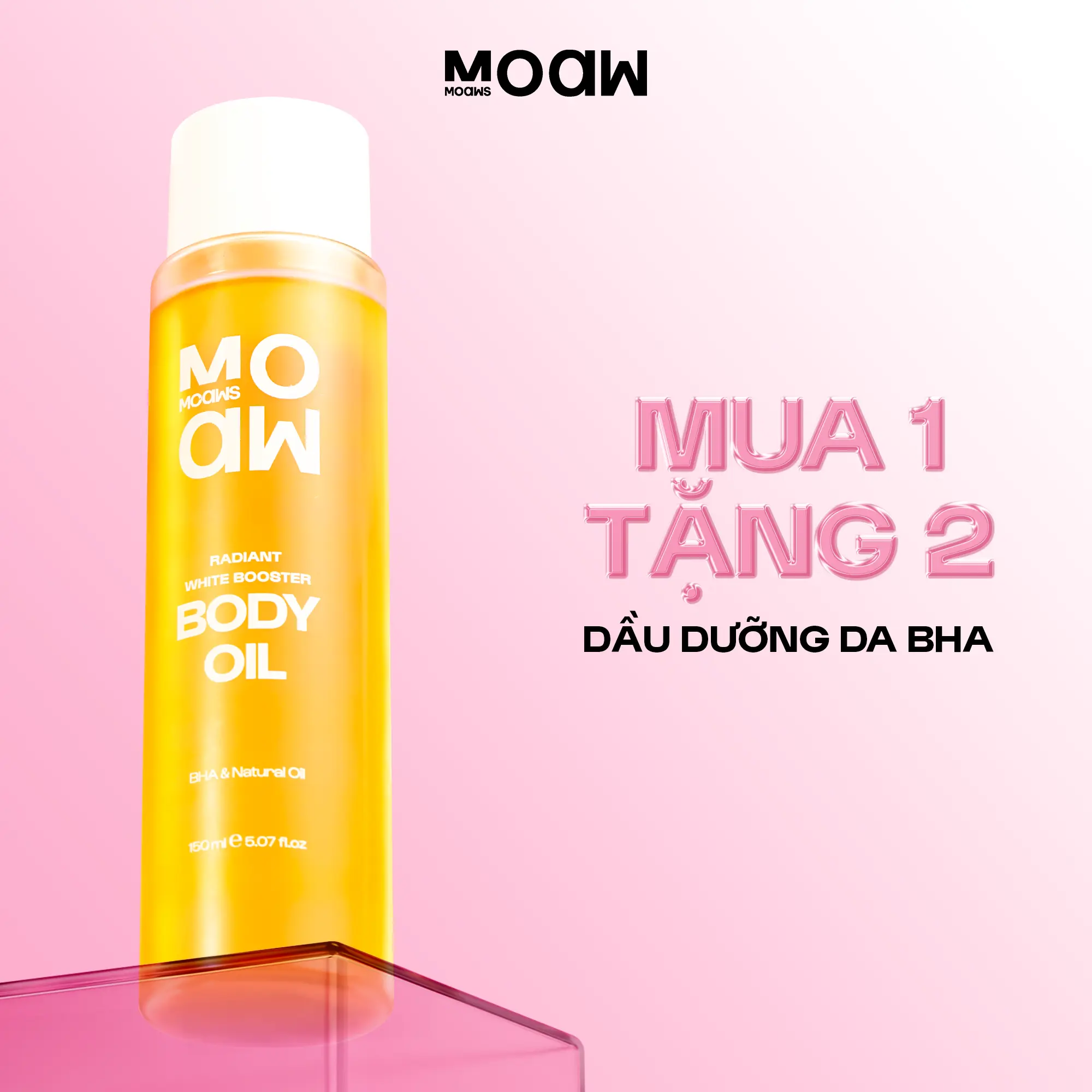 [MUA 1 TẶNG 2] Dầu Dưỡng Body MOAW MOAWS – Dầu Dưỡng Thể Body Oil Hỗ Trợ Rạn Da – Dầu Mát Xa Spa Dưỡng Ẩm Da – Làm Đẹp Dưỡng Da Body Women Nữ – Dầu Ủ Mịn Oil Viêm Nang Lông Massage Xoa Bóp Body Dầu BHA Dầu Dưỡng Mềm Mịn Da Thâm Dầu Dưỡng 6 Múi Dầu Khoáng