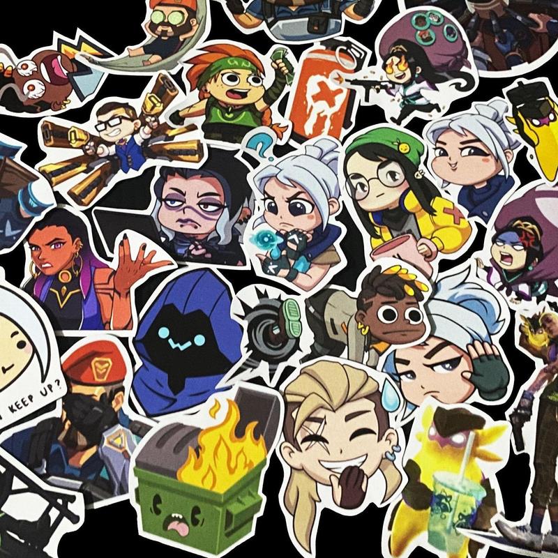 Stiker Pack Valorant spray 25pcs bisa untuk Laptop, Case Hp, Case PC, Binder, DLL foto paper stationery 0