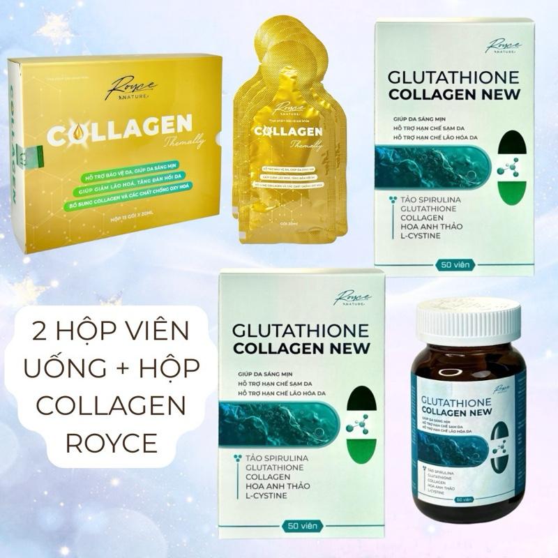 VIÊN UỐNG hỗ trợ TRẮNG TRẺ MỊN DA ROYCE GLUTATHIONE Hộp 50 Viên HIỆU QUẢ NHANH