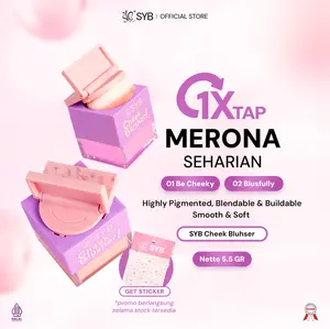 NEW SYB CHEEK BLUSHER - Blush On Travel Friendly dengan Jojoba Oil GET STICKER【Blush On Fresh and Glow】 || NEW NETTO 5,5GR