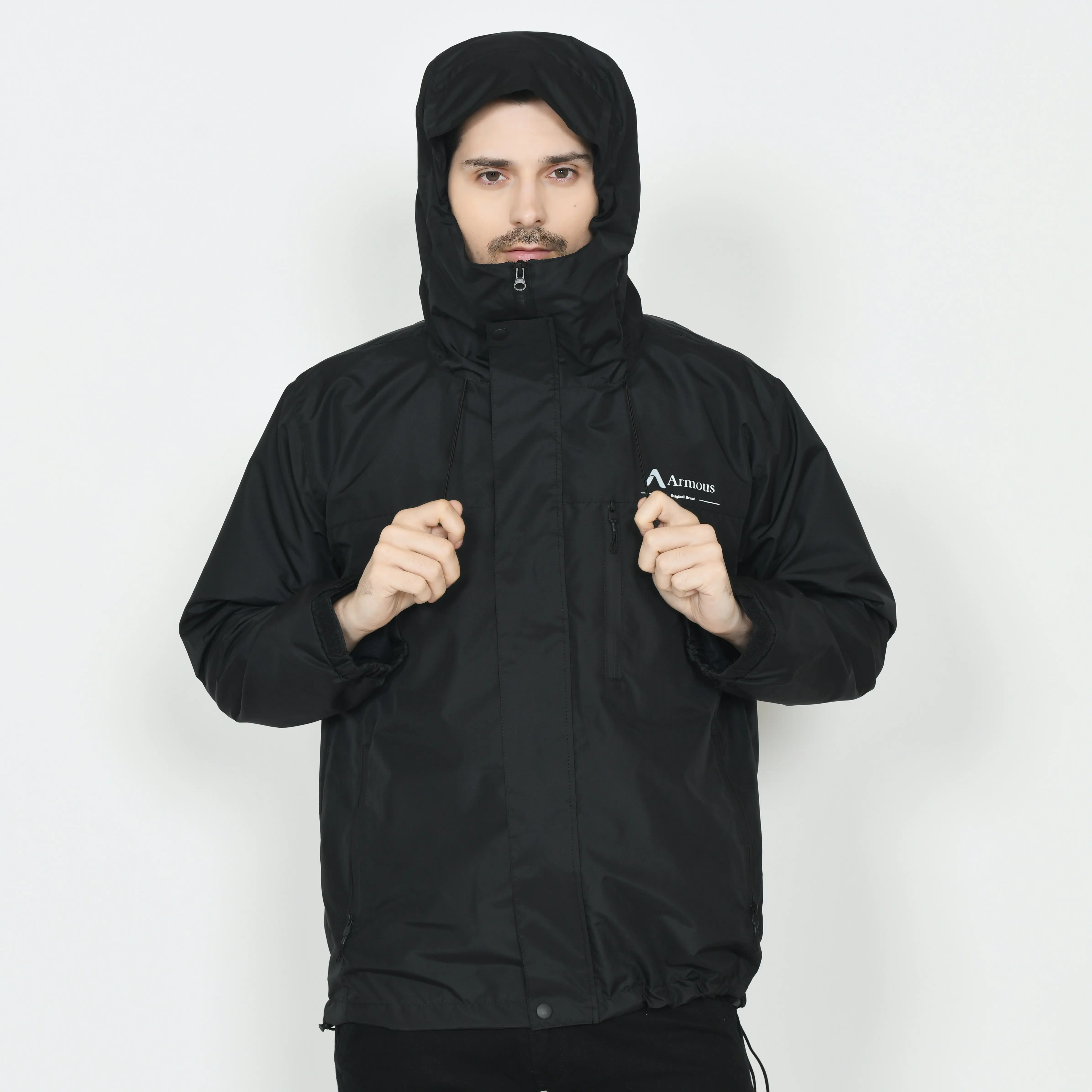Armous Jaket Gorpcore Waterproof Windbreaker Full Face Pria Outdoor Gunung Premium jaket  cybernetic Parasut Sport