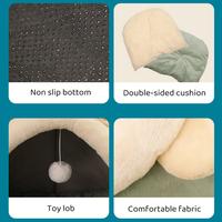 Gambar ChongChong-Tempat Tidur Hewan Peliharaan Flanel - Desain Semi Tertutup, Lembut, dan Anti Licin - Tripod Grey, M dari Chong Chong Kab. Tangerang 4 Tokopedia