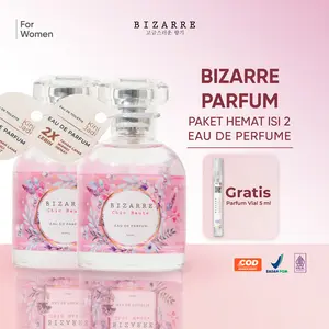 (GRATIS PARFUM) BIZARRE Parfum Wanita Eau De Toilette EDT 2 PCS 50 ML