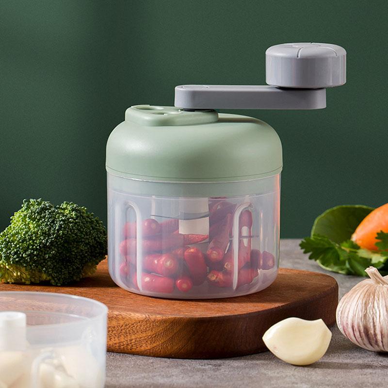 Product Introduction of 250ML Garlic Whiz: Manual Garlic Masher & Press Adjustable Speed- Crush, Chop,Mince in Seconds Garlic, chili, radish, onion, mushroom Kitchen Essentials 1