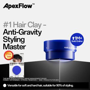 ApexFlow 1# Hair Clay Viscosity optional, Long-lasting hold, Matte Finish & Texture Hair Clay Collection for All Hair Types