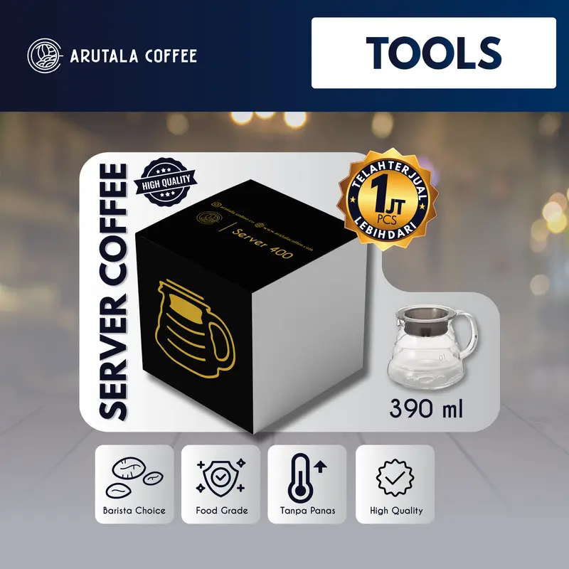 Arutala Server Coffee - 390ml (01) 0