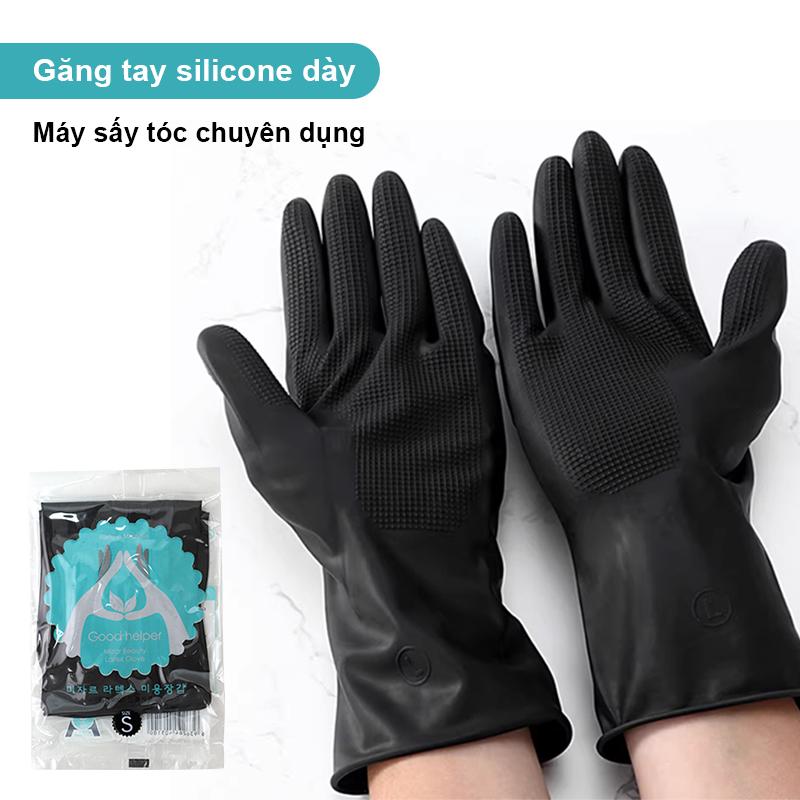  Găng tay bảo vệ tay có thể tái sử dụng chất liệu silicon dành cho salon tóc găng tay dọn dẹp và hút bụi thích hợp cho máy xay thuốc nhuộm và găng tay nhuộm tóc 