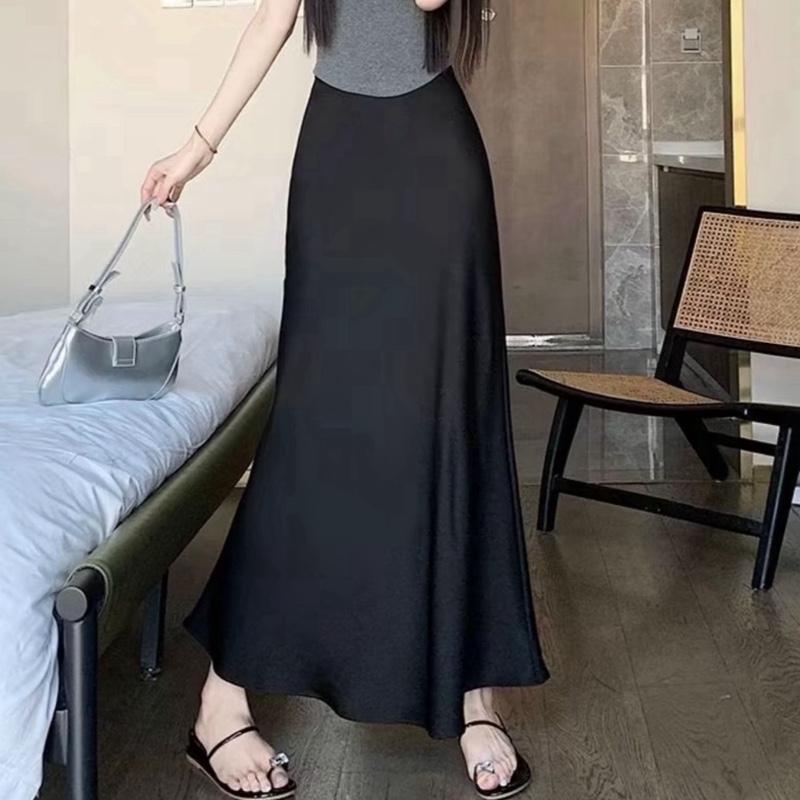 Bèo Béo Bigsize Chân Váy Dáng Đuôi Cá Lụa Satin Bigsize 60-90Kg