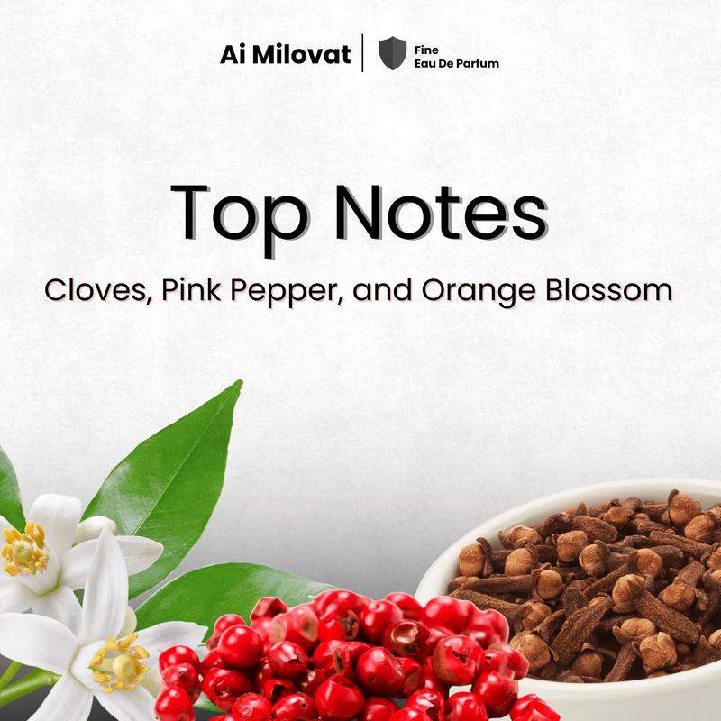 Ai MILOVAT Fine Eau de Perfume Single - Parfum Pria Unisex Wangi Aroma Manis Lembut Elegan Tahan Lama Parfume Fresh Aromatic 3