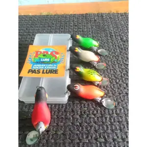 soft frog 6cm 8gr berdiri untuk casting gabus dan toman timah cor hook 3/0 sangat kuat dan tajam karet sangat lembut tidak mudah sobek