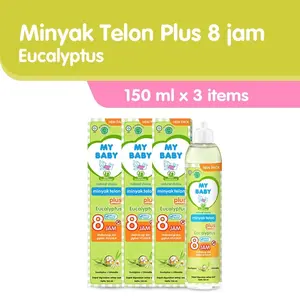 PAKET 3 PCS Minyak Telon My Baby 150ml Eucalyptus - Lavender
