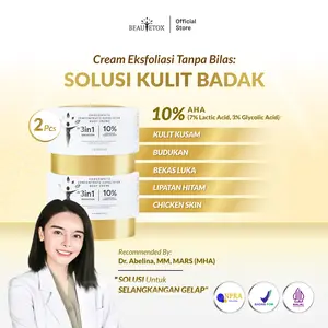 [ LIVE ] BUY 1 GET 1 BEAUTETOX 10% AHA CHOCOWHITE CONCENTRATE EXFOLIATOR BODY CRÈME - KRIM EKSFOLIASI TANPA BILAS