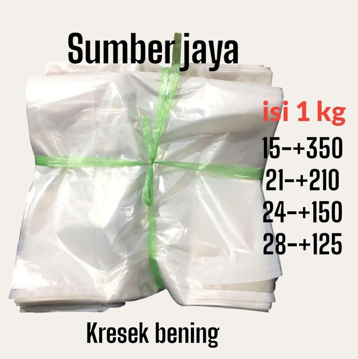 kantong plastik kresek TRANSPARAN hdpe 1kg los murah