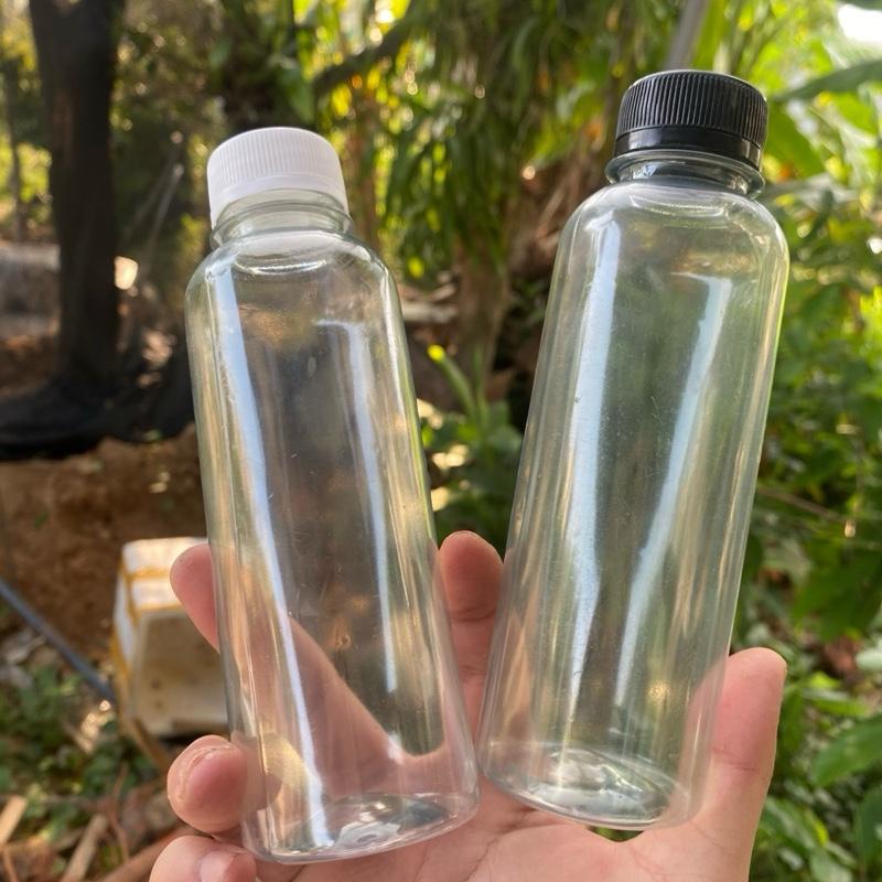 Chai nhựa tròn Combo100C 200ml nắp đen, trắng 1