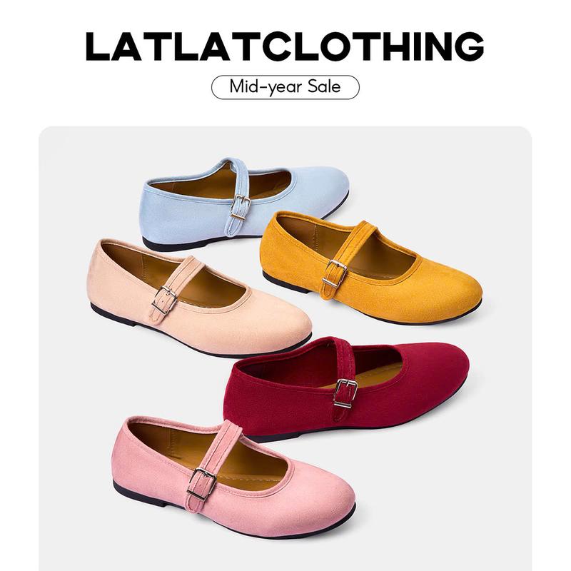 MỞ BÁN SỚM Giày búp bê chất liệu da lộn dễ vệ sinh quai xỏ đế lười giày mềm êm nhẹ gọn chân - latlatclothing_2333