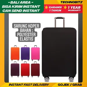 Cover Sarung Koper Kain 20 Inch 22Inch 24 Inch 26 28 32 Inch Black XL Luggage Suitcase Cover Protection