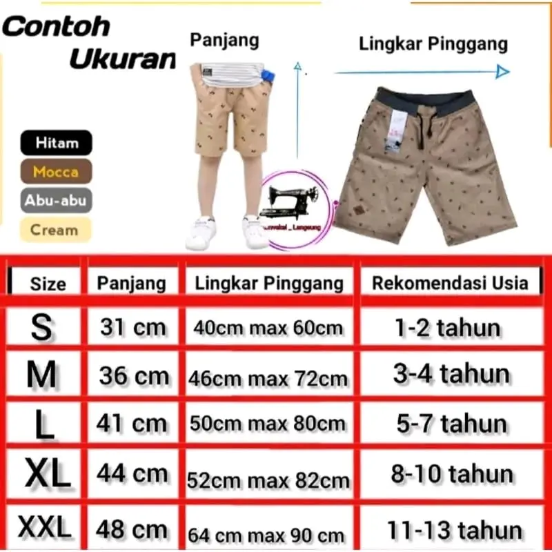 Celana pendek motif surfing anak laki-laki usia 1-13 tahun 6
