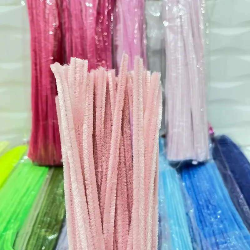 BULU MERCY KAWAT BULU BUNGA warna warni 1pack isi 100 pcs Kerajinan art n craft panjang 30cm 6