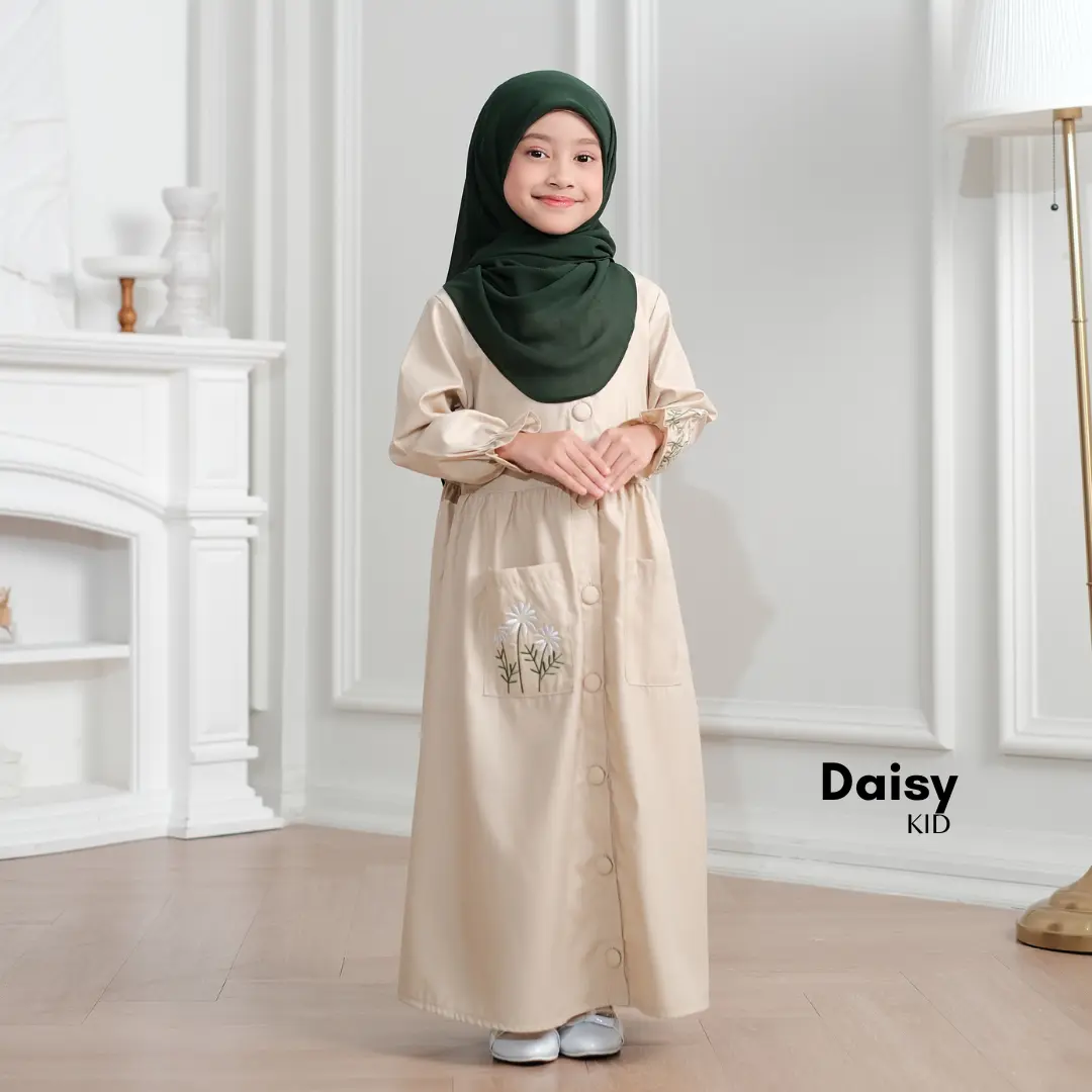 KUPNAD Baju Gamis Anak Katun Toyobo dan Katun Jepang - Daisy Kid by KUPNAD pakaian muslim anak