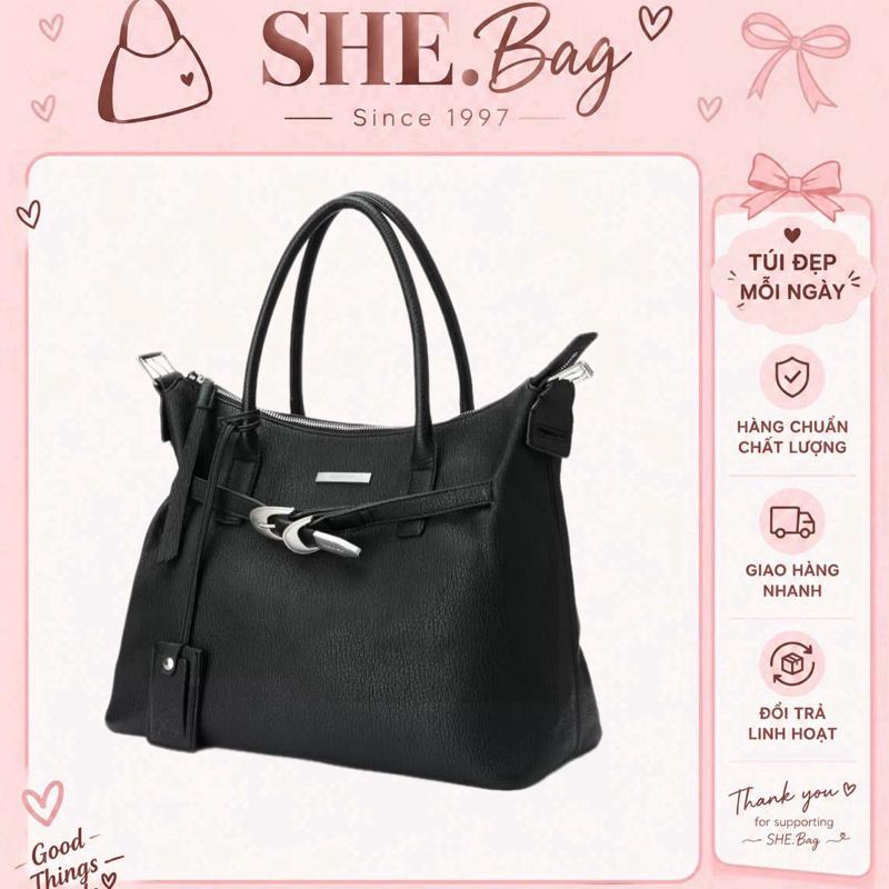 Túi Tote Da Dung Tích Lớn Mẫu 2026, Unisex, Túi Xách Tay Đeo Chéo Nam Nữ