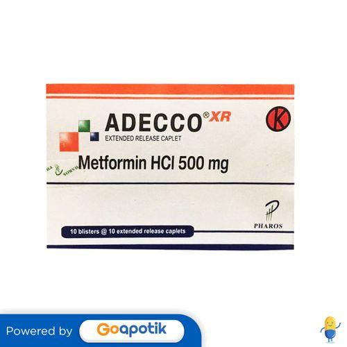 ADECCO XR 500 MG BOX 100 KAPLET